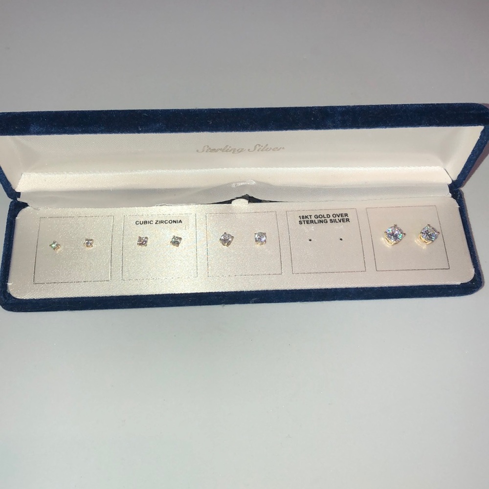 18kt Gold Over Sterling Silver Studs